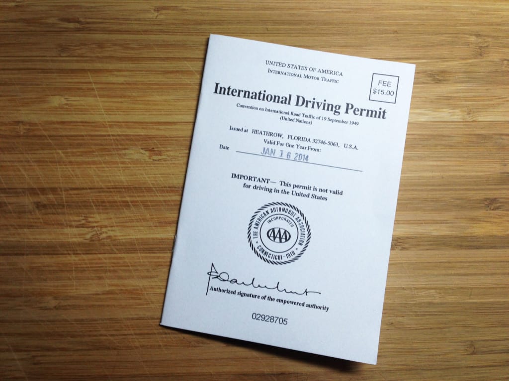 International drivers permit