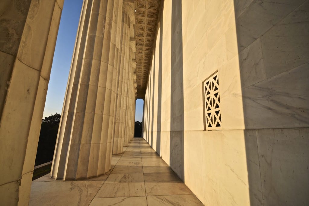 Back of the Lincoln Memorial