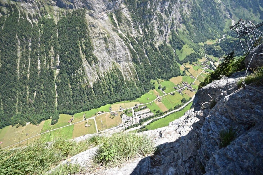 A view of a rocky mountain