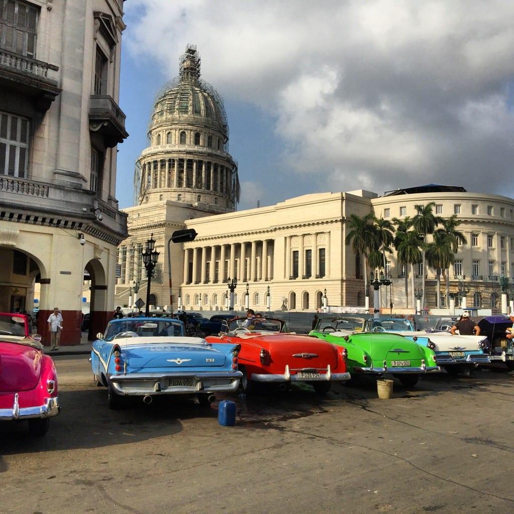 cars parked in Cuba