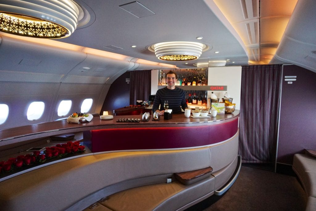 qatar a380 bar