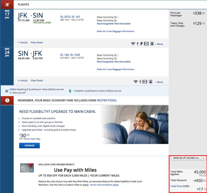 Best Delta SkyMiles Redemptions