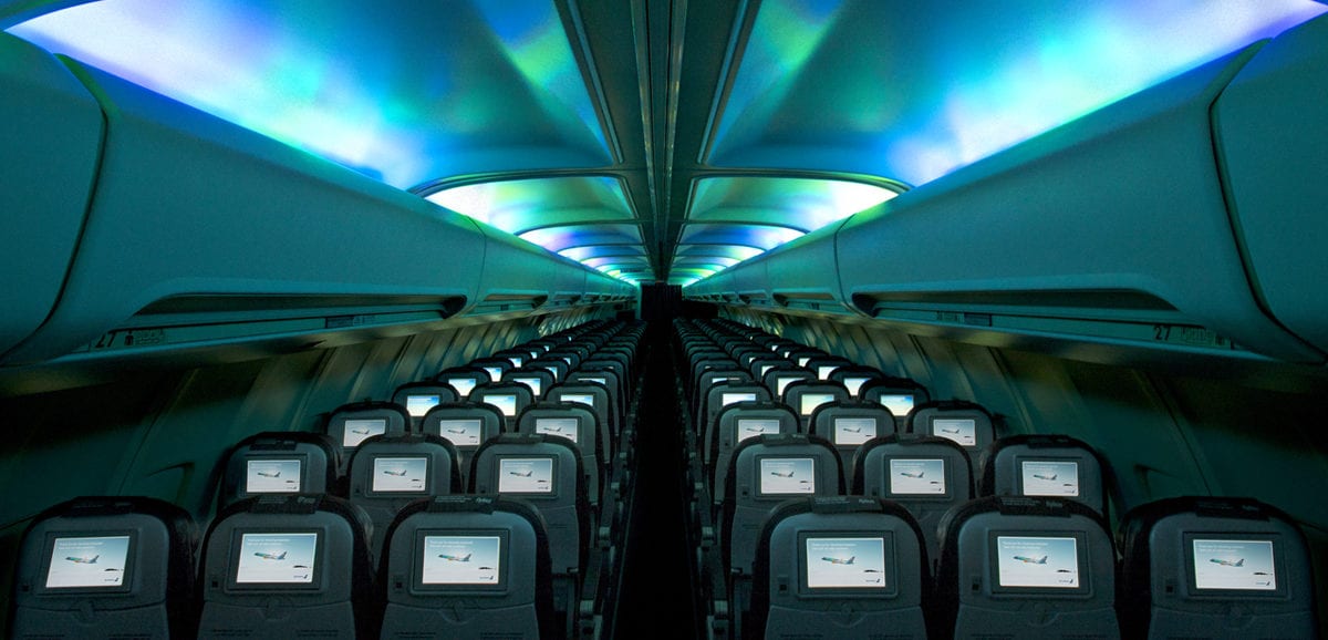 airplane economy cabin