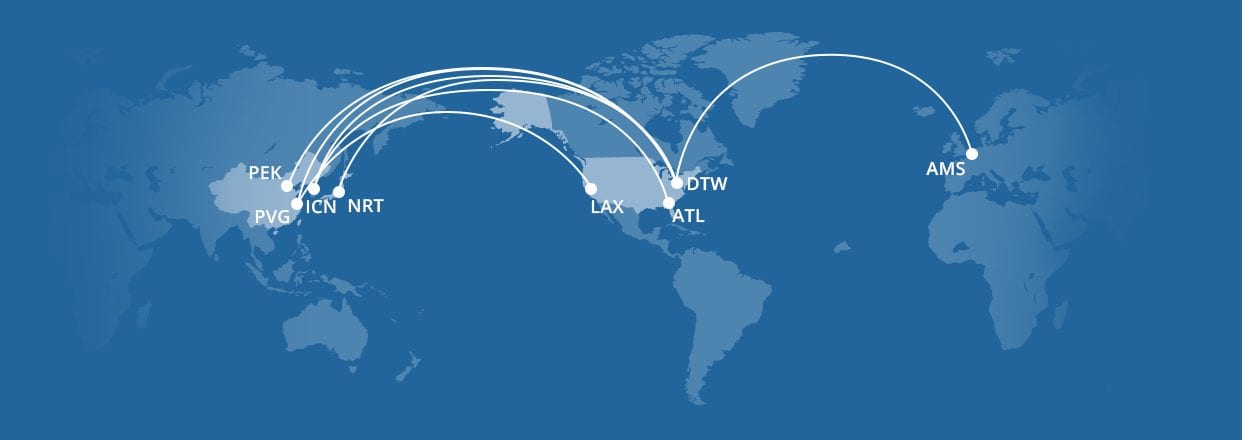 Delta A350 Routes