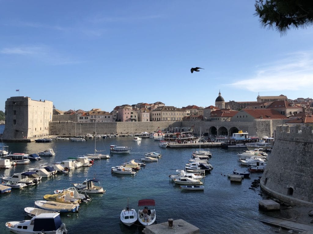 Old Town port in Dubrovnik