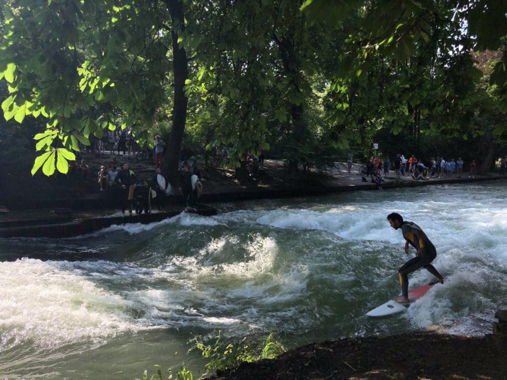 English Gardens surfer, Munich