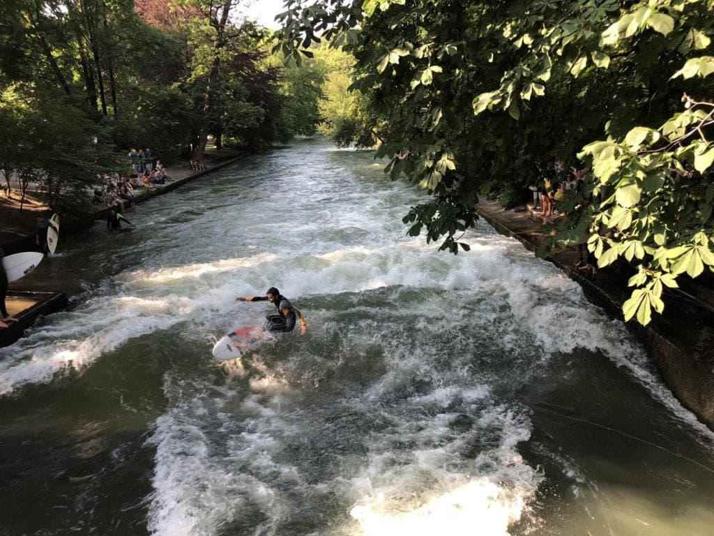 Surfer in the English Gardens, Munich