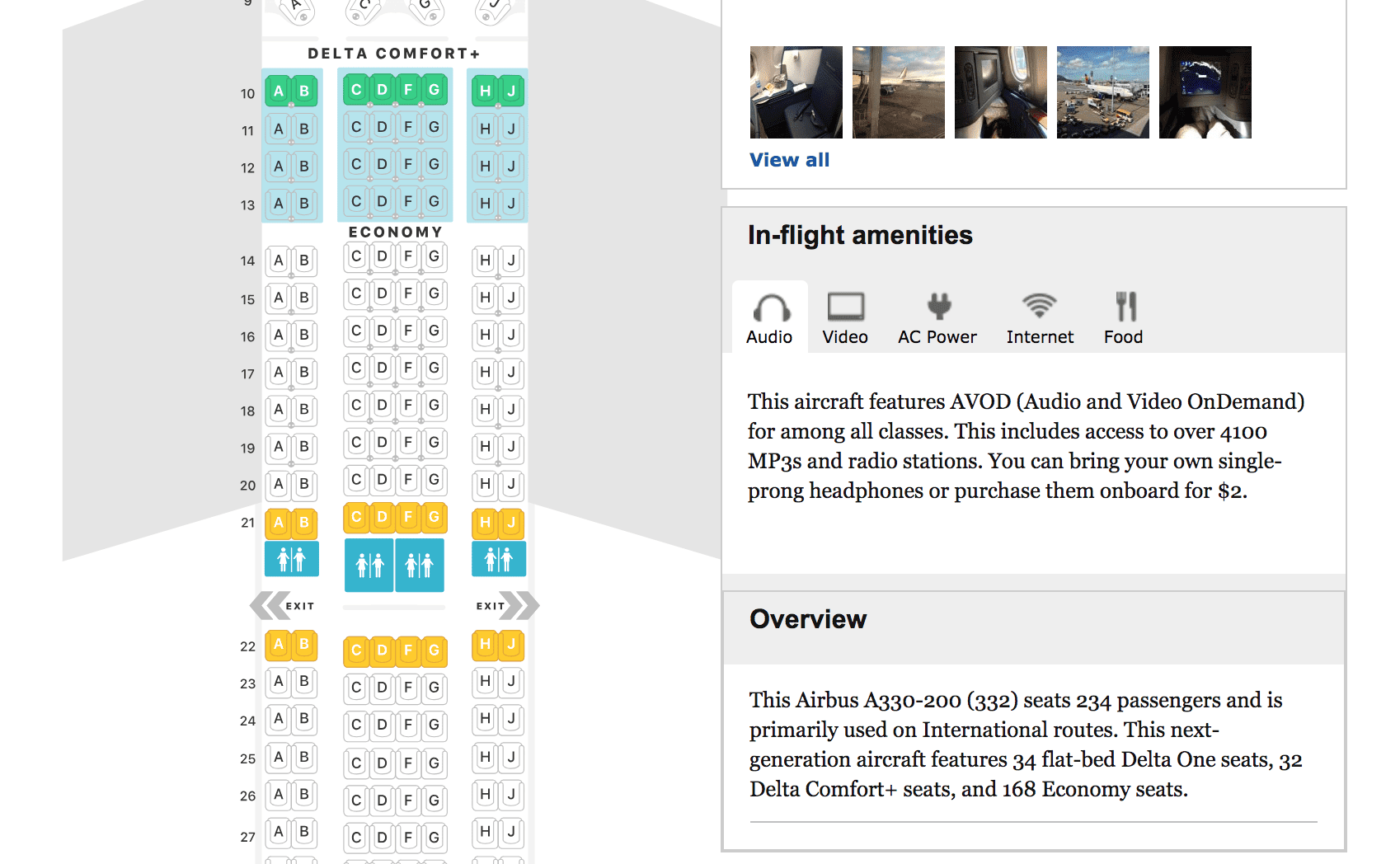 SeatGuru Seat Map Delta - SeatGuru