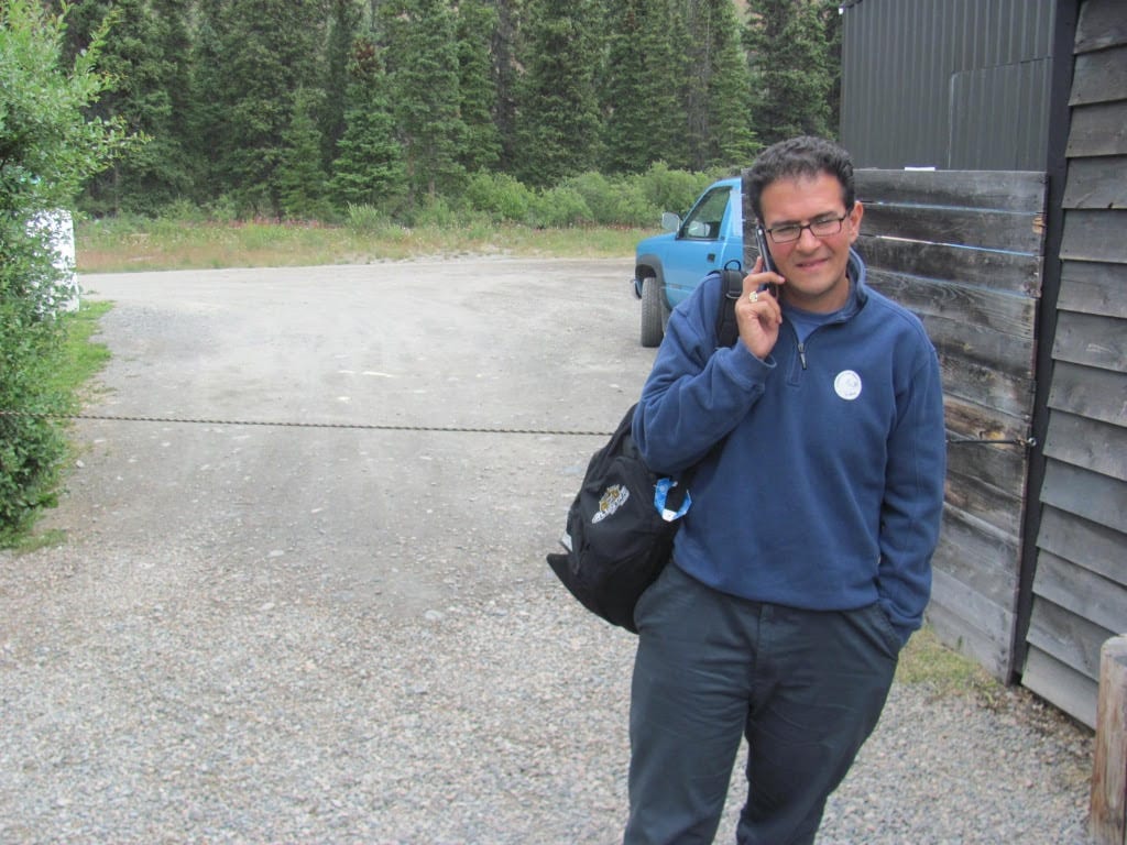 Michael Russo standing next to a road