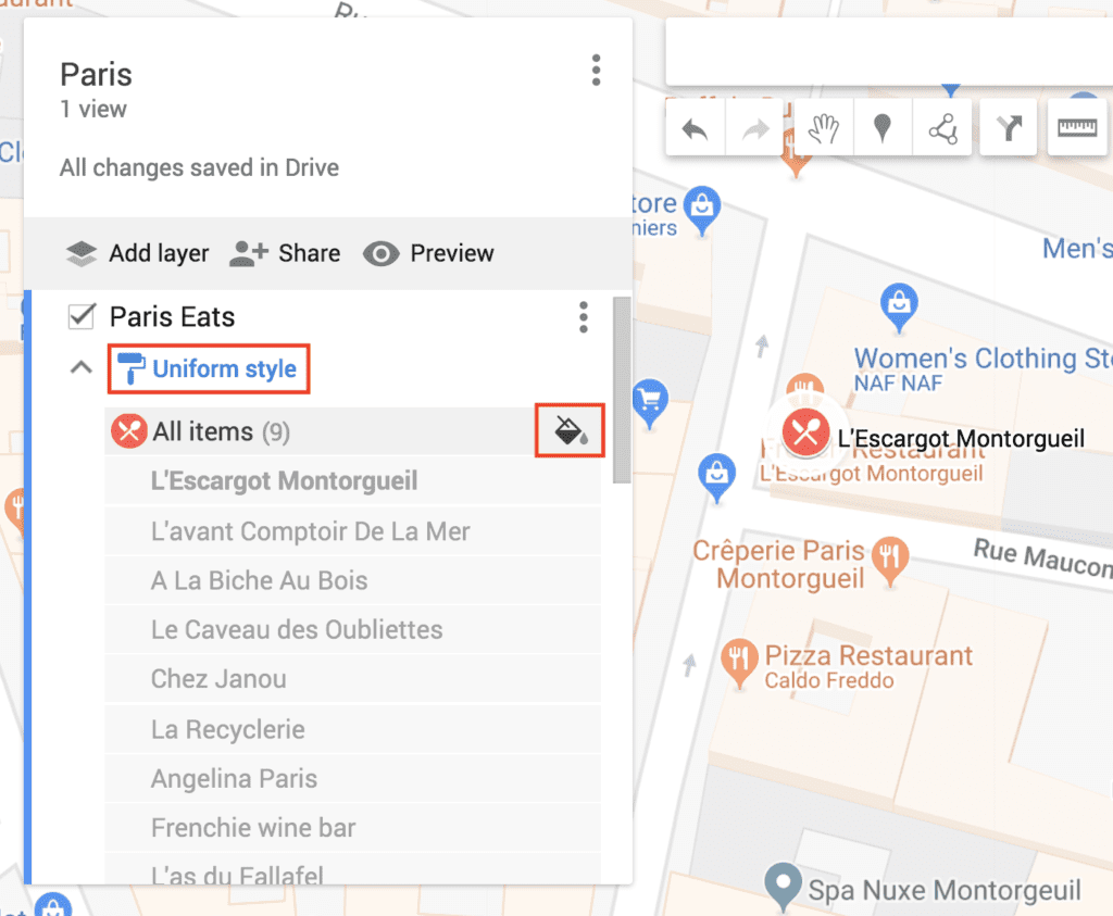 google my maps