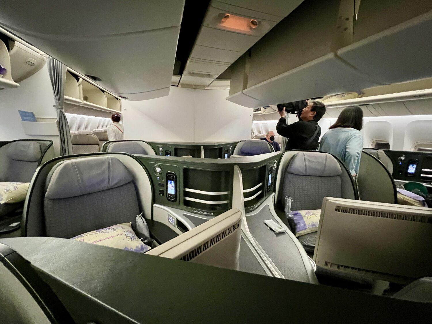 eva air business class seats