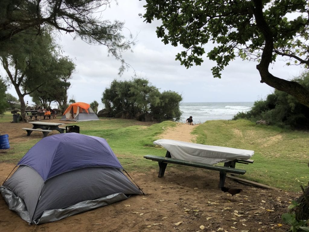 Camping on Kauai