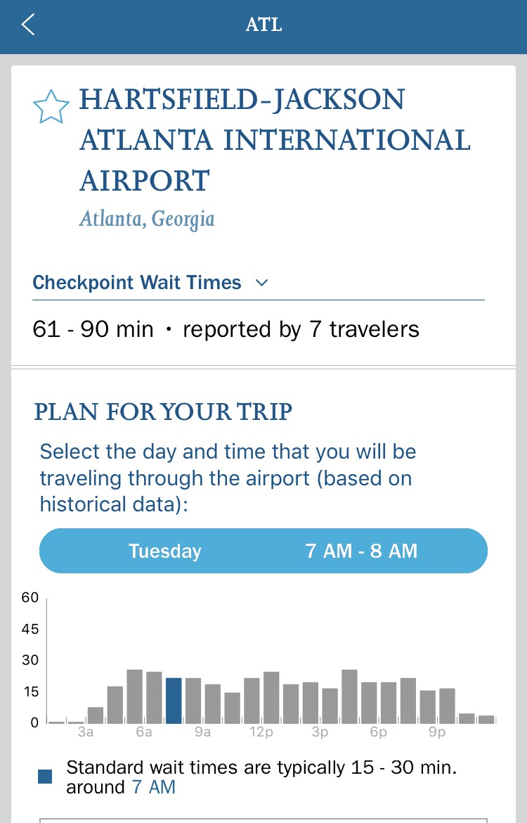 Check TSA Wait Times Before Security with the MyTSA App