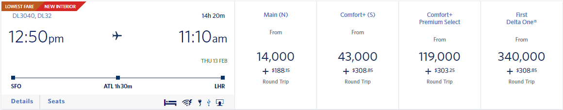 delta skymiles flash sale to london