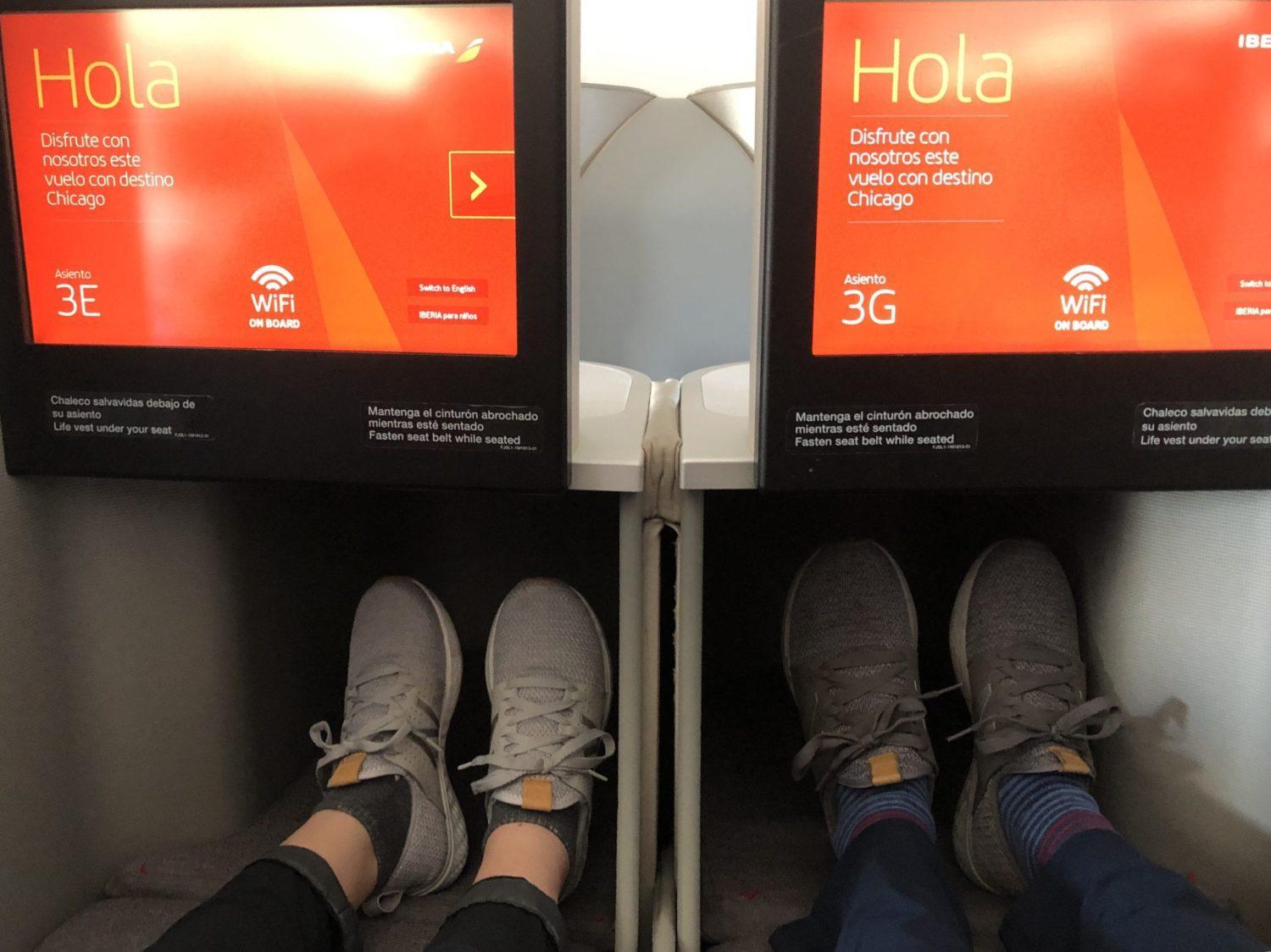 Iberia Business Class honeymoon seats