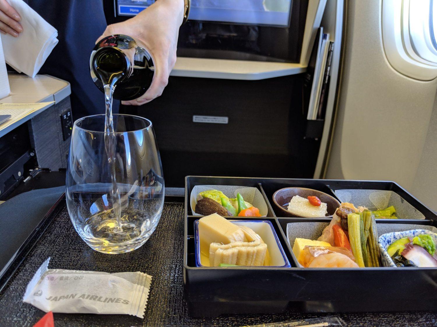 Japan Airlines Business Class meal