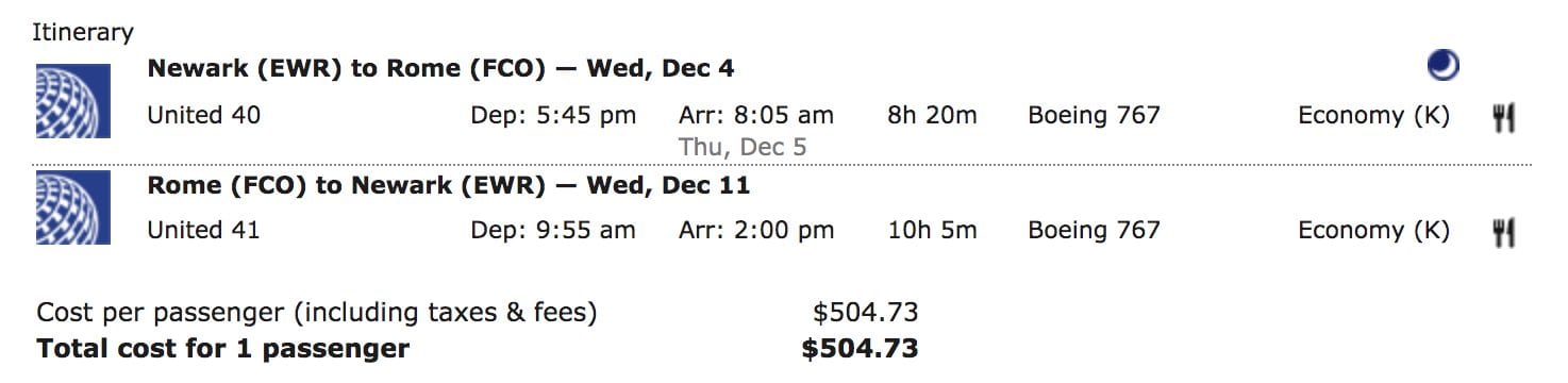 Chase Ultimate Rewards Pricing