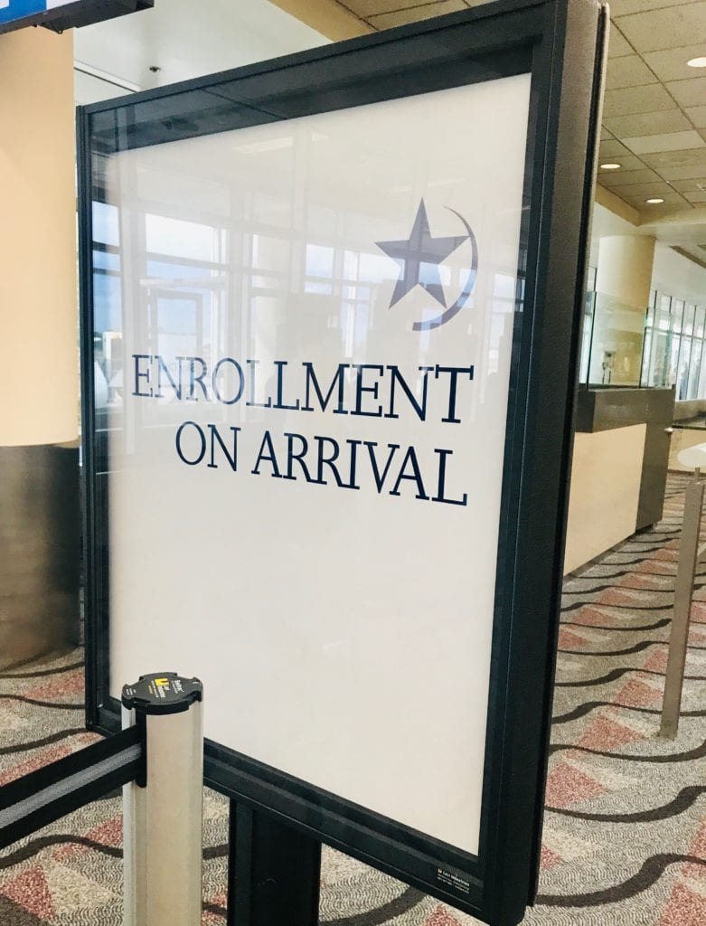 Global Entry Enrollment on Arrival