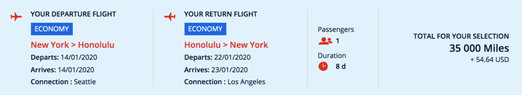 Hawaii flights New York