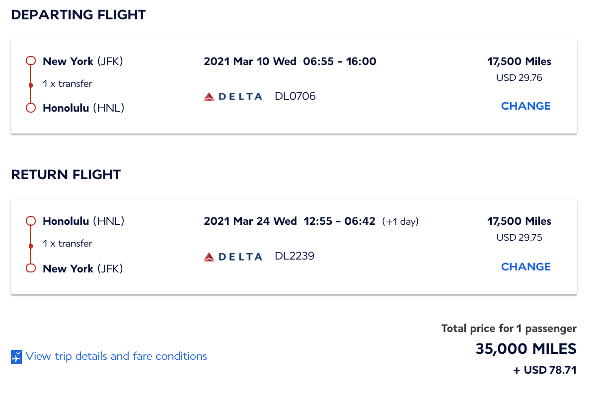 delta flights to Hawaii jfk