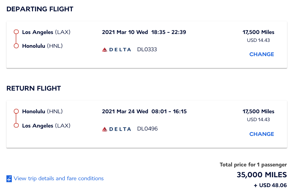 delta flights to Hawaii