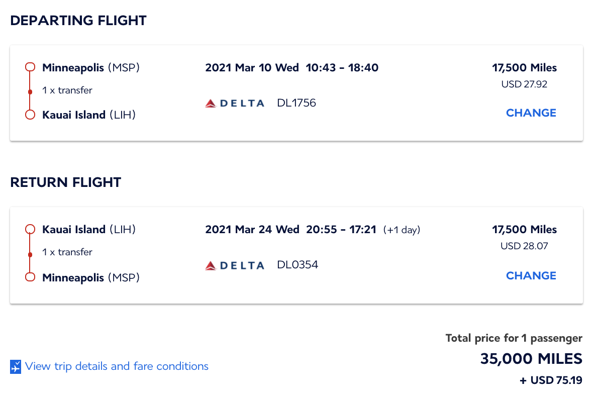 delta flights to Hawaii msp