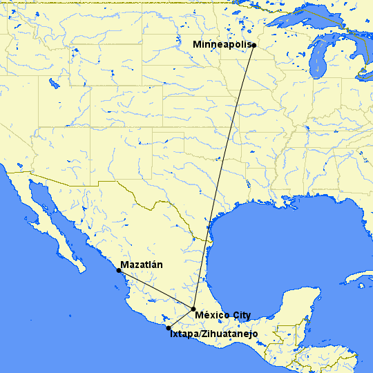Minneapolis Mazatlan flights