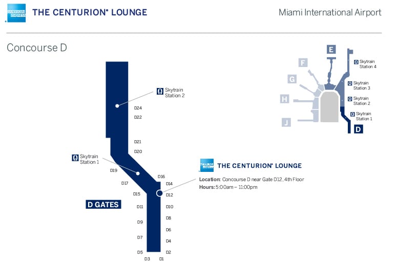 Centurion Lounge Miami location