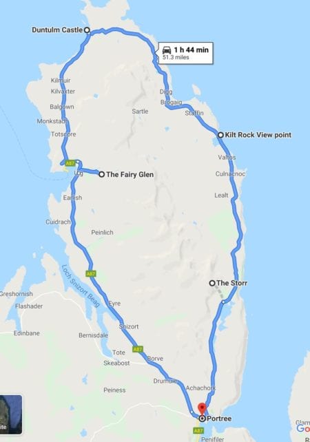 Trotternish Loop Map