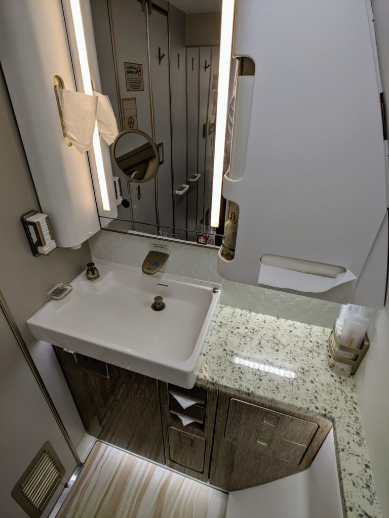 Emirates 777 First Class Bathroom