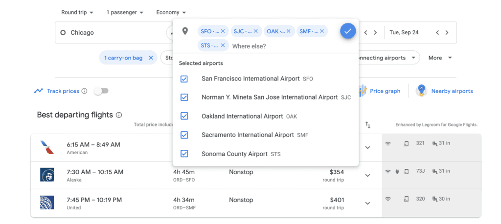 google flights