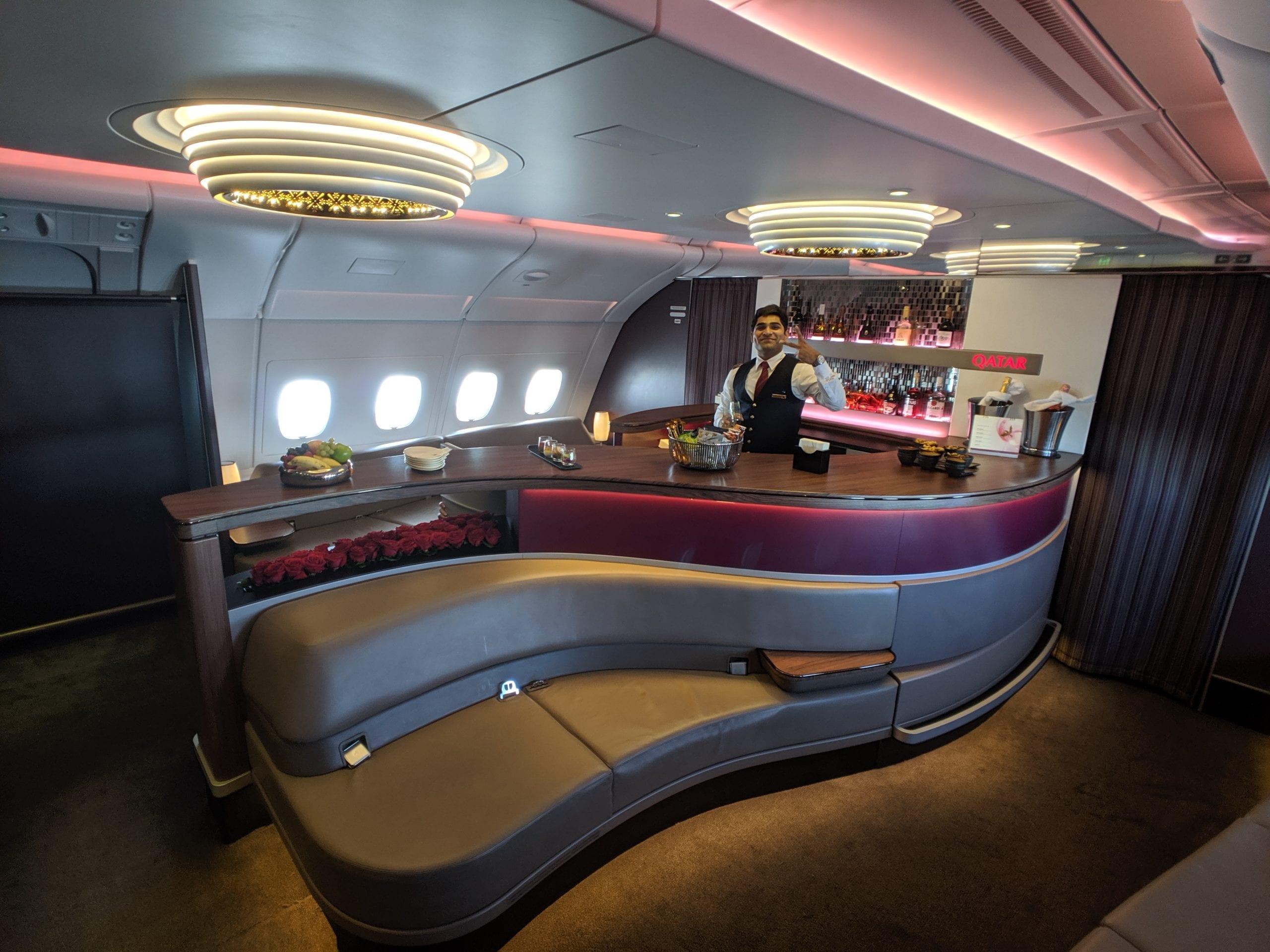 qatar airways bar