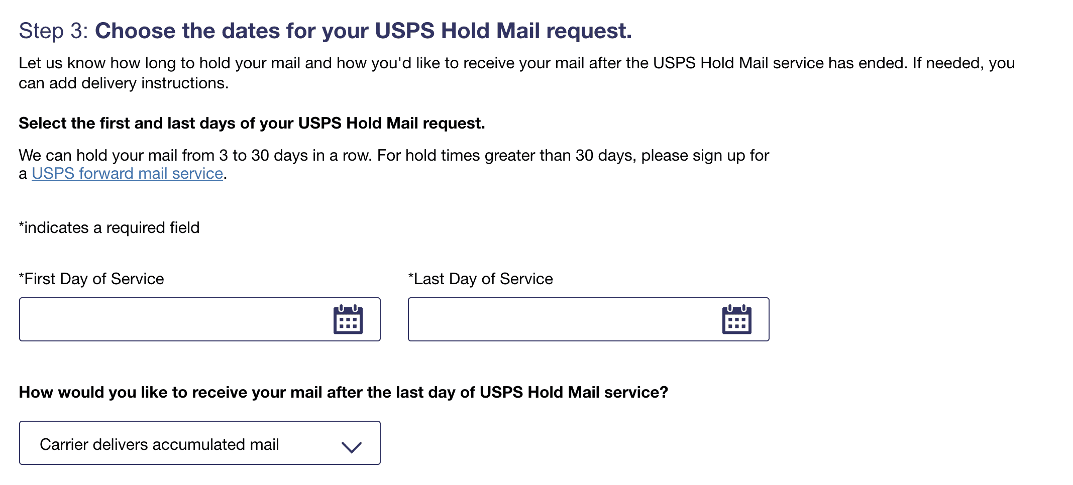 usps hold mail