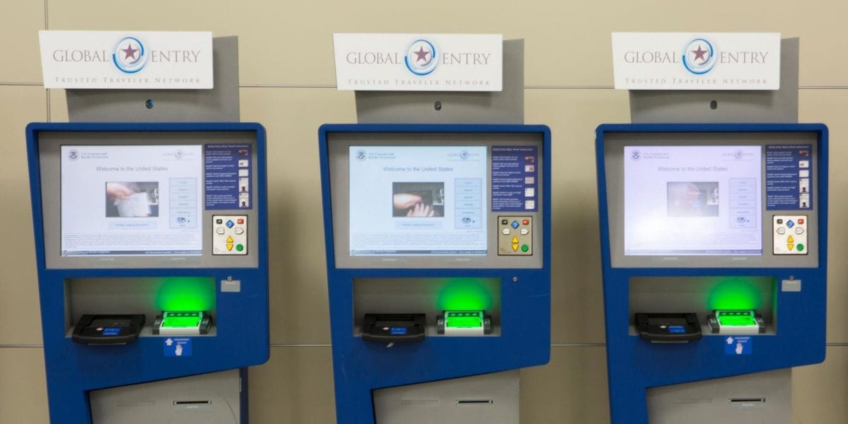 Global Entry kiosks