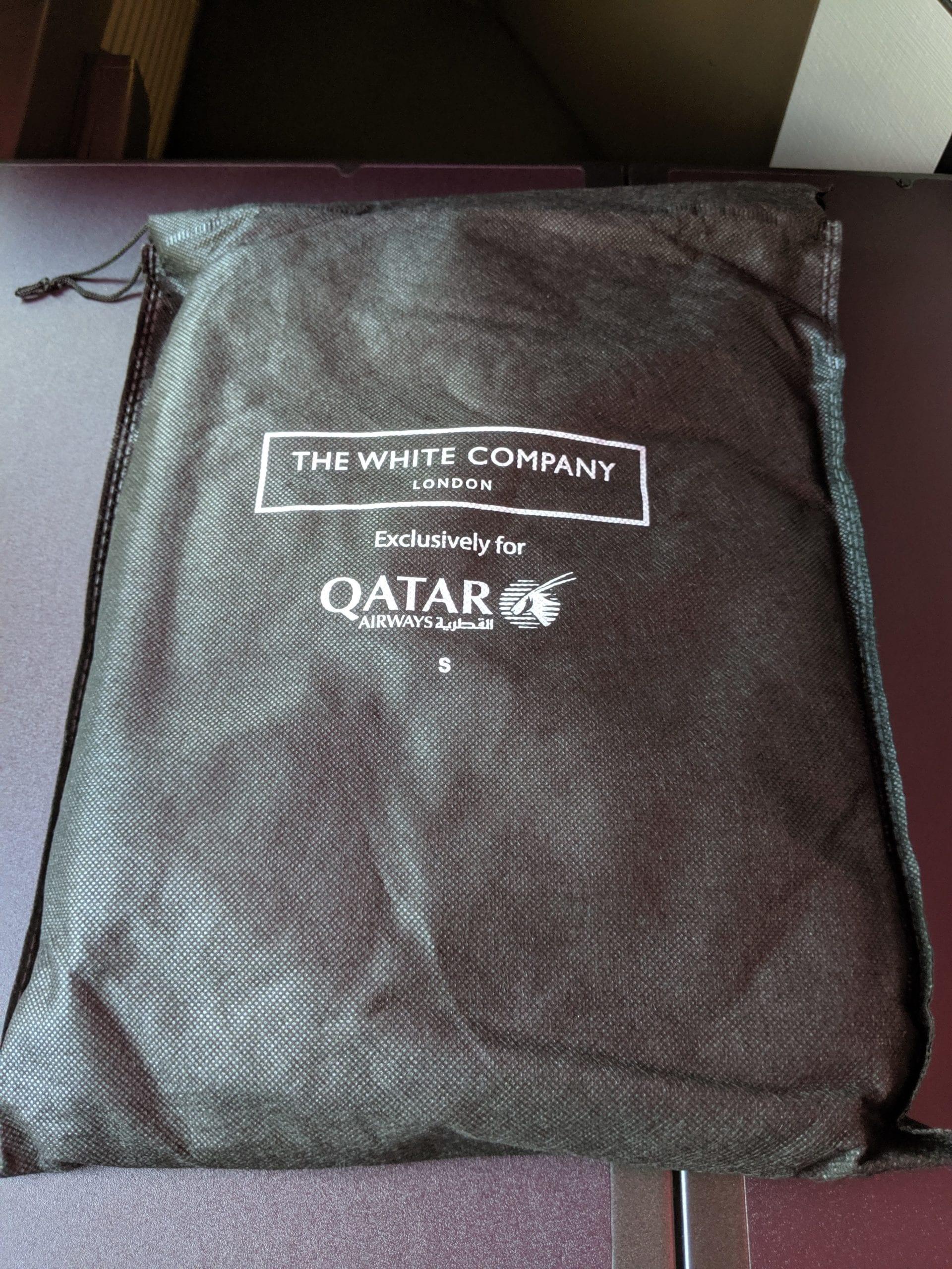 qatar qsuite pajamas