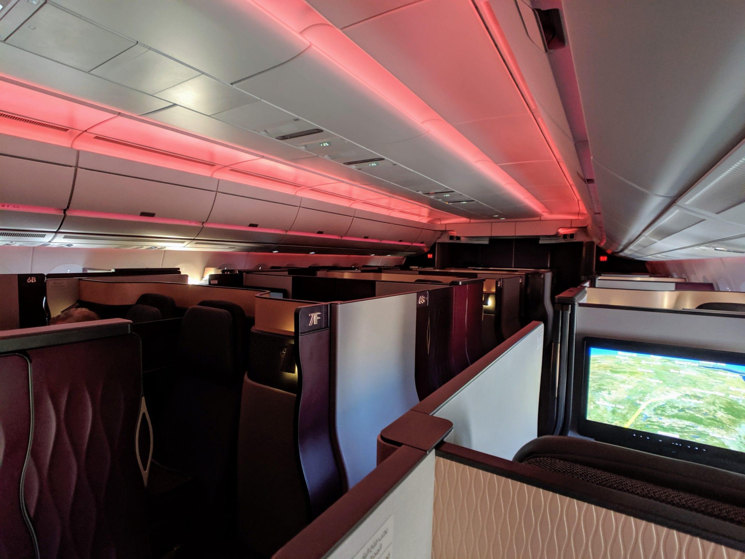 qatar airways qsuite cabin