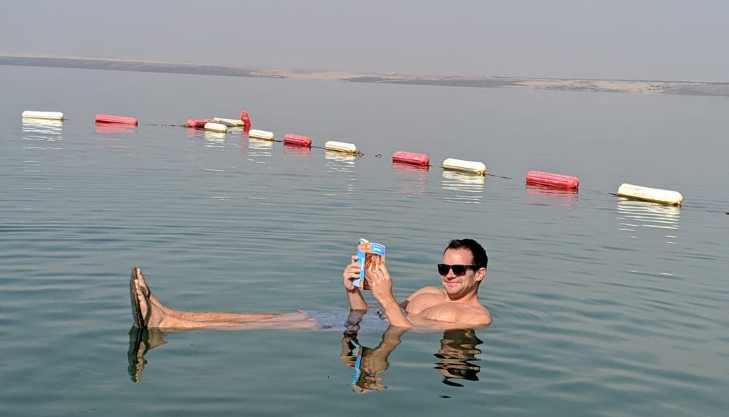 Dead Sea floating