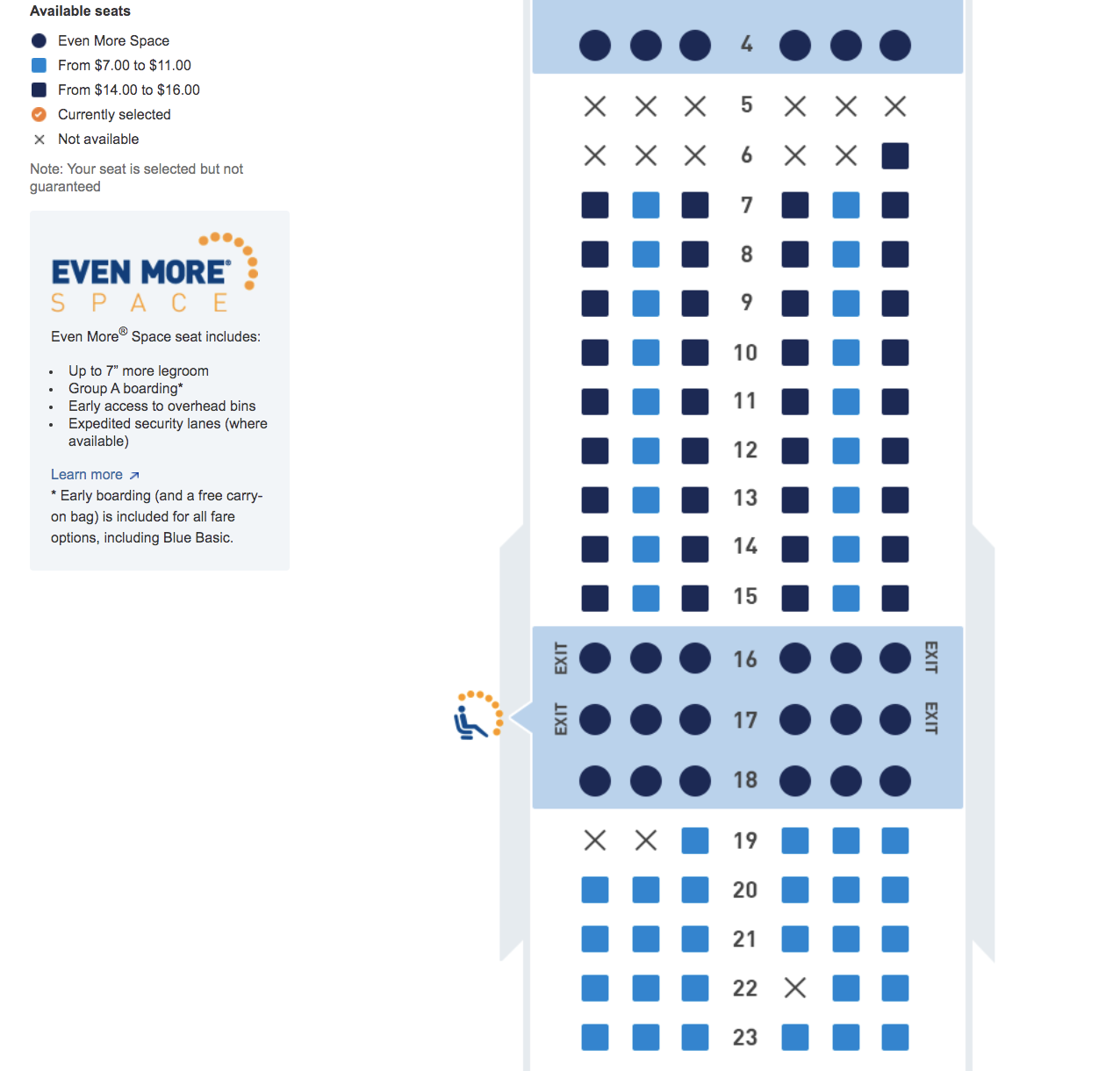 basic economy seat assignment fee