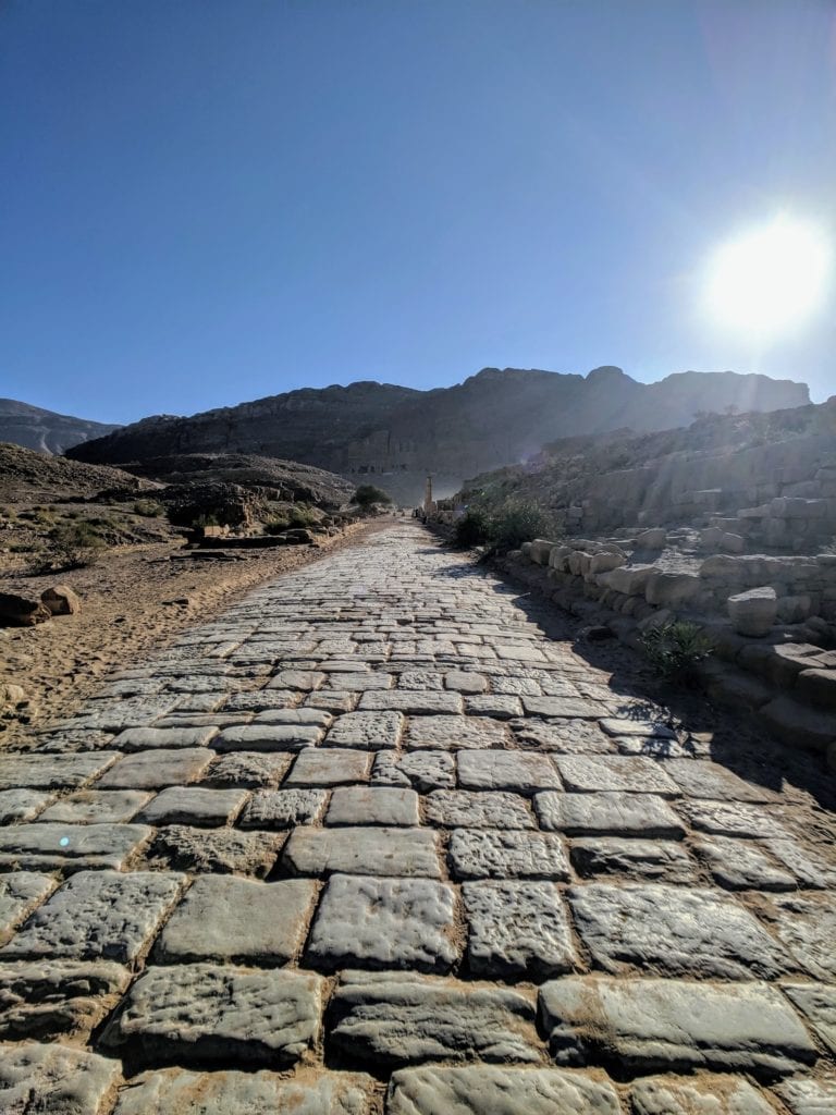 petra cobblestone streets