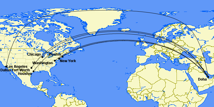 qatar airways qsuite routes