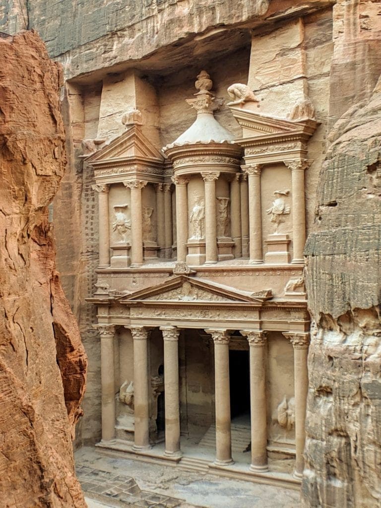 A stone building at Petra