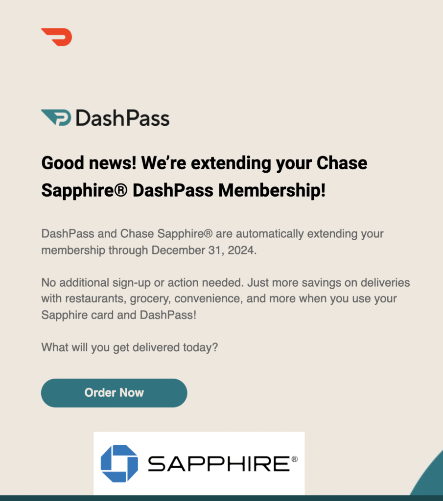 chase door dash partnership