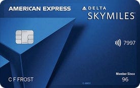 delta skymiles blue american express card