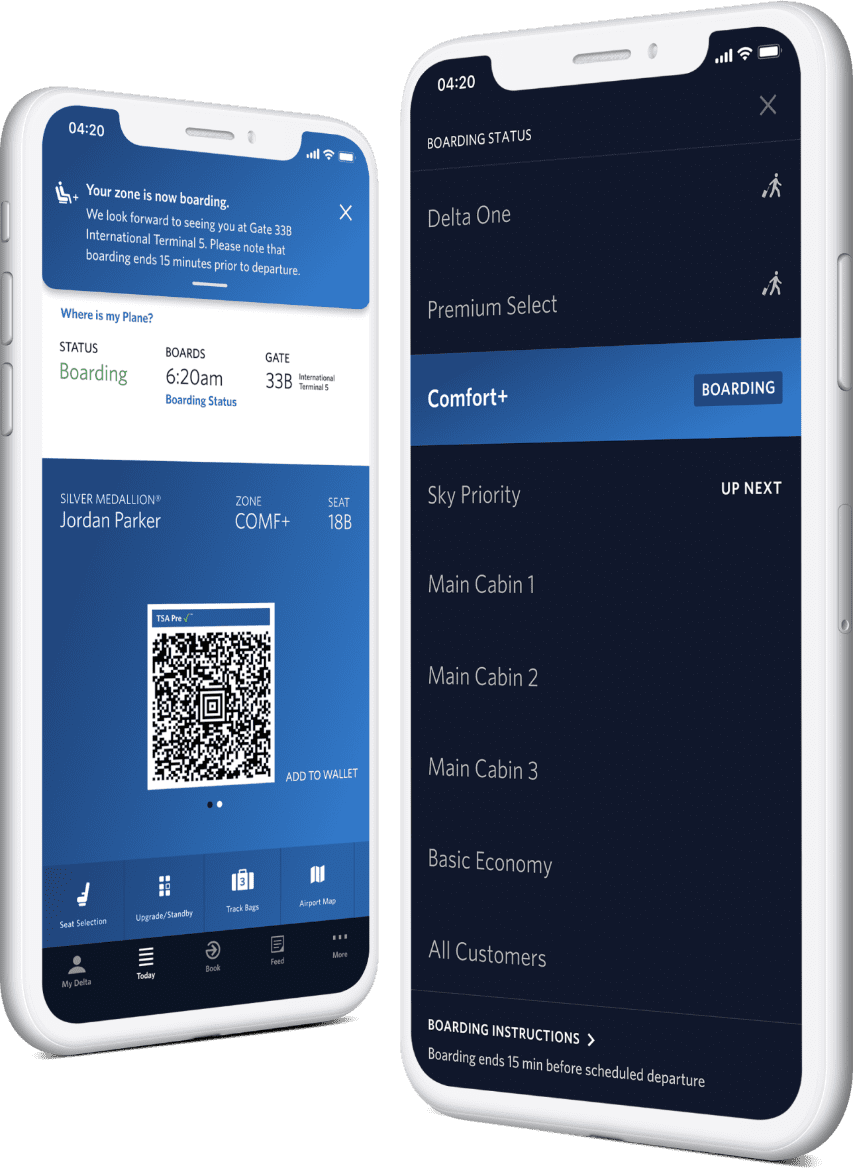 delta app boarding