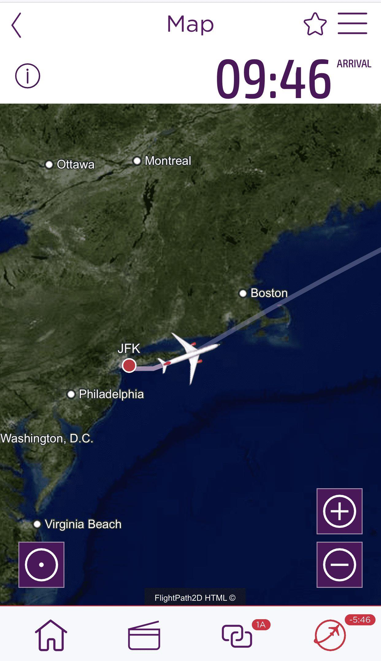 virgin atlanitc upper class flight route