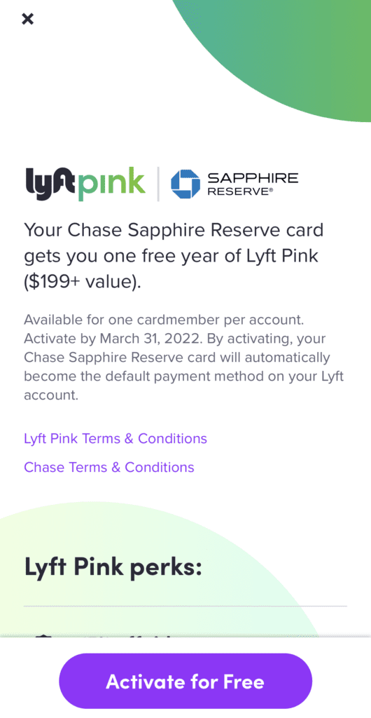 How to Activate Your Complimentary Lyft Pink Membership