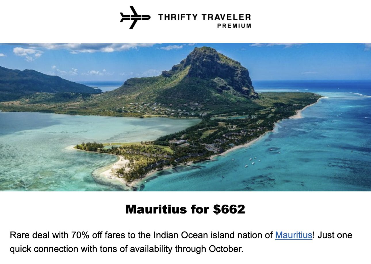 Cheap flights to Mauritius