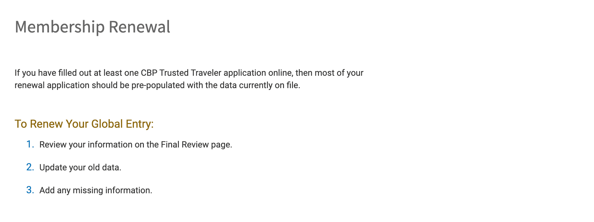 Global entry renewal a guide to renewing your membership