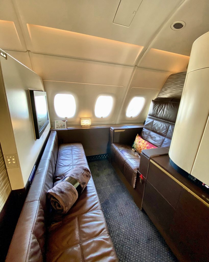 Etihad First Class apartment seat