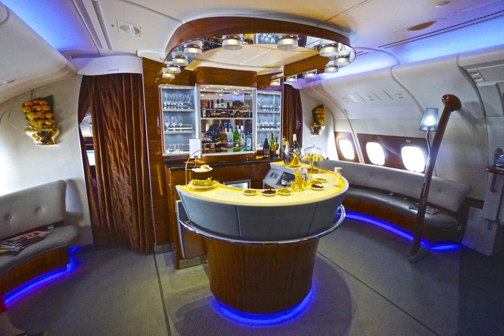 Emirates First Class bar